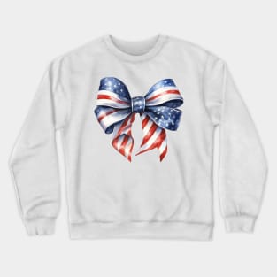 4th of July Ribbon #2 Crewneck Sweatshirt